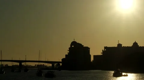 Downtown sunset Video stock 40632266