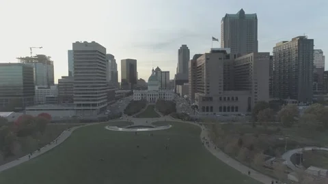 Downtown sunset Video stock 140275286