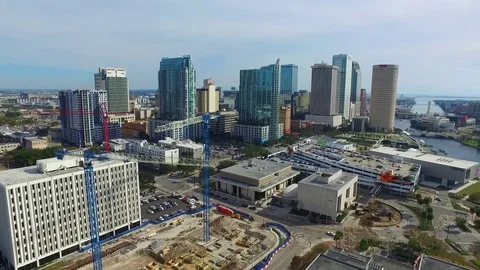 Downtown Tampa Daytime Stock Footage