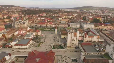 Downtown Targu Mures, Romania Stock Footage 61715318
