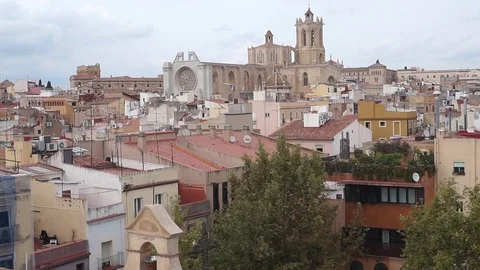 A downtown of Tarragona Stock Footage 97173923