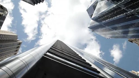 Downtown Timelapse Looking up Video stock 69100543