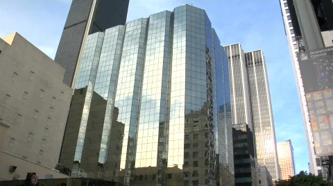 Downtown - timelapse reflection2 Stock-Footage 504139