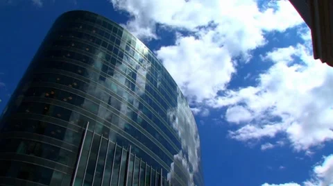 Downtown Timelapse with Sun Video stock 7743334