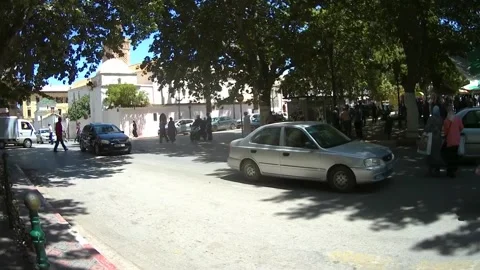 Downtown Tlemcen city Stock Footage 130749959