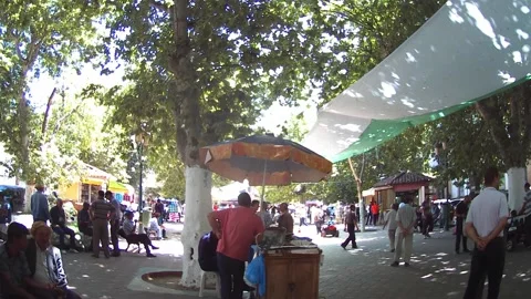 Downtown Tlemcen city Stock Footage 130753322