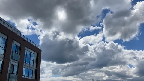 Downtown Toronto Condo Cloudy Sky Time Lapse 4K Stock Footage 160368526