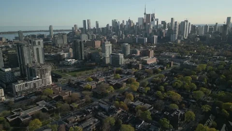 Downtown Toronto Drone 2 Stock Footage 242779761