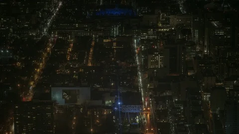 Downtown Toronto view from the CN Tower Stock Footage 104229472