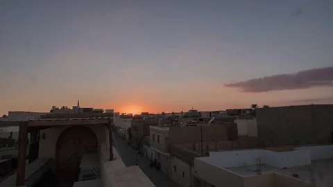 Downtown Tozeur Timelapse Video stock 79733966