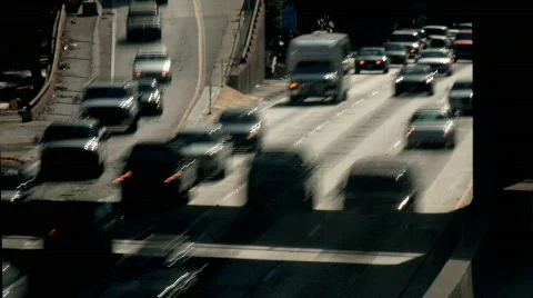Downtown traffic 01 Видео 632460