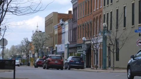 Downtown Traffic 4K Stock Footage 129396229