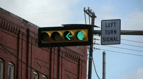 Downtown Traffic Signal Video stock 11849161