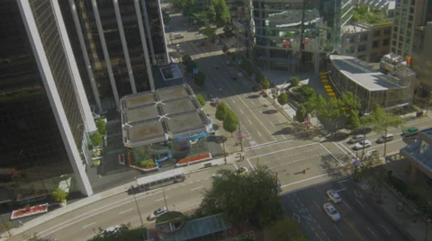 Downtown traffic timelapse Stock Footage 28577981