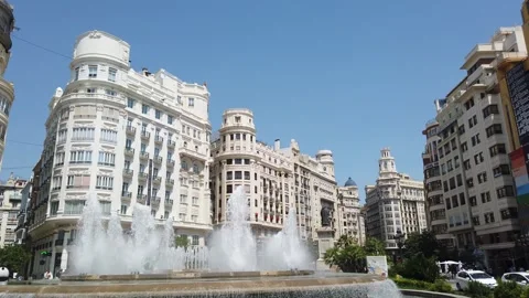 Downtown Valencia, Spain Stock Footage 245544307