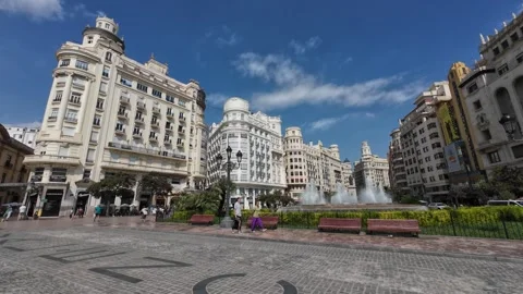 Downtown Valencia, Spain 스톡 동영상 250098393