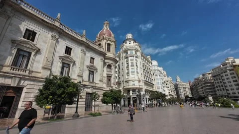 Downtown Valencia, Spain Stock Footage 250098586