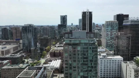 Downtown Vancouver, Canada, elevator Stock Footage 89734949