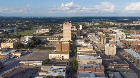 Downtown Waco Drone Photography Stock Photos