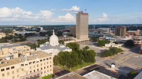 Downtown Waco Drone Photography Stock Photos
