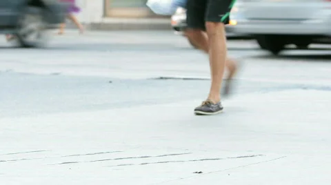 Downtown walk - time lapse Video stock 728436