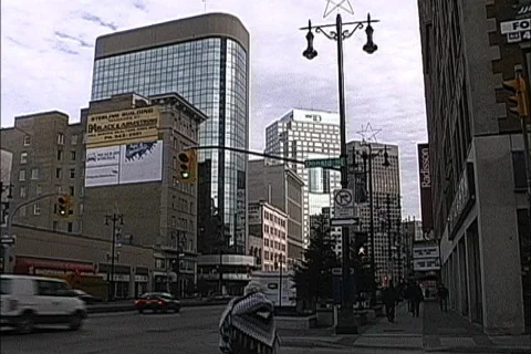Downtown Winnipeg Stock Footage 464155