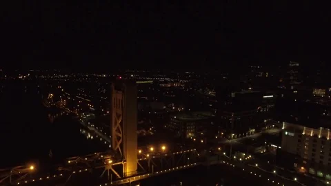 Downtown Yellow Bridge 库存影片 76756993