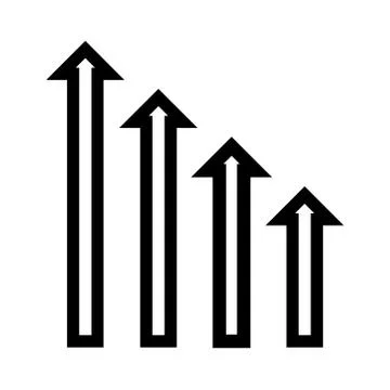 Downtrend histogram Stock Illustration