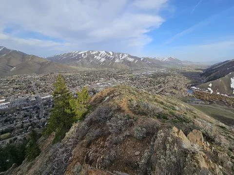 DownView of Bellevue ID Stock Photos