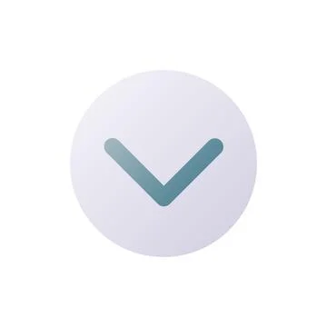 Downward direction button pixel perfect flat gradient two-color ui icon Illustrazione stock