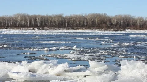 Downward movement of ice cracked Stock Footage 57291207