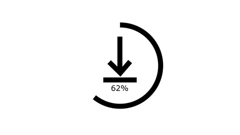 Downward Symbol with Percentage Options Stock Footage 332881889
