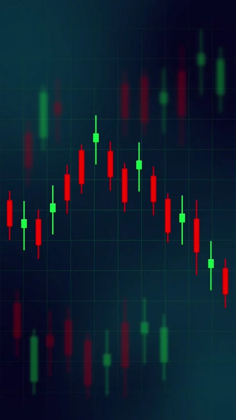 Downward Trend Candlestick Chart Animation. Stock Footage 317302888