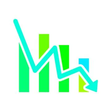 Downward Trend Icon Stock Illustration