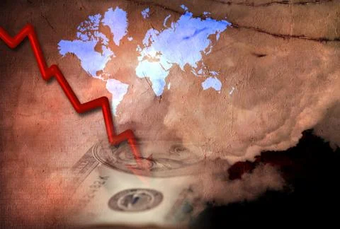 Downward trend Stock Illustration