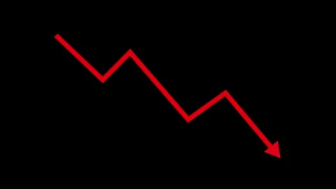 Downward Zigzag Arrow Animation, zigzag arrow pointing downward Video stock 309960540