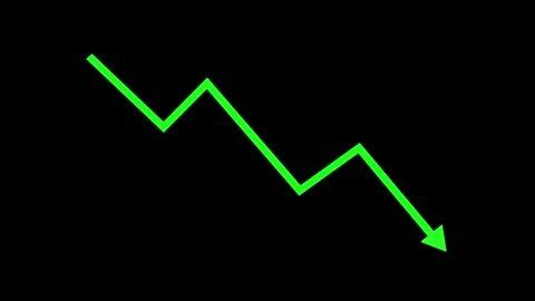 Downward Zigzag Arrow Animation, zigzag arrow pointing downward Video stock 309960578