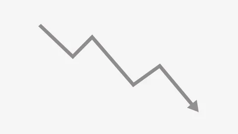 Downward Zigzag Arrow Animation, zigzag arrow pointing downward Stock Footage 309960604