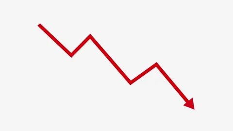 Downward Zigzag Arrow Animation, zigzag arrow pointing downward Stock Footage 309960623