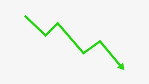 Downward Zigzag Arrow Animation, zigzag arrow pointing downward Stock Footage 309960649