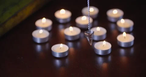 Dowsing. Predicting future or Halloween concept 스톡 동영상 160100789