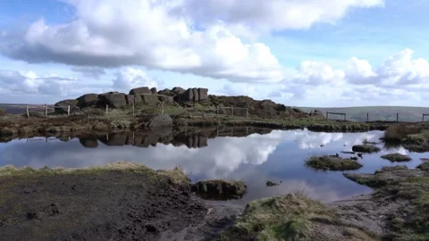 Doxey Pool on The Roaches, Peak District National Park, UK Stockbeeldmateriaal 321541361