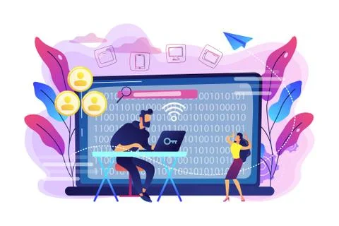 Doxing concept vector illustration. Stock Illustration