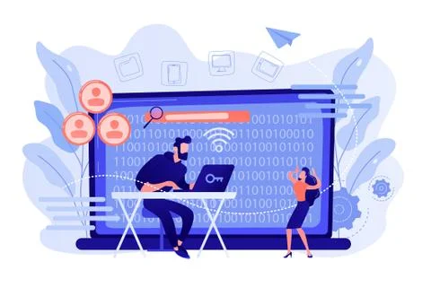 Doxing concept vector illustration. 스톡 일러스트