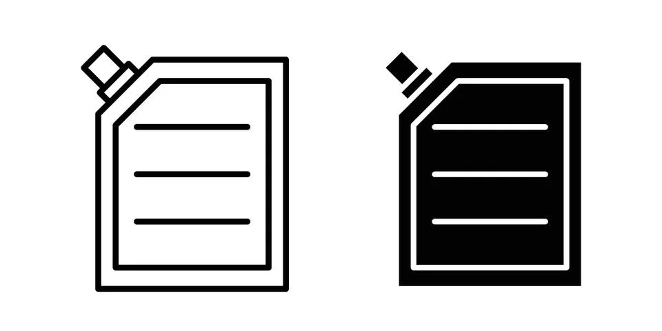 Doy design. Simple Vector illustrations.pouch icon design. Simple Vector il.. Illustrazione stock