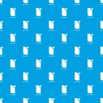Doy pack pattern vector seamless blue Stock Illustration