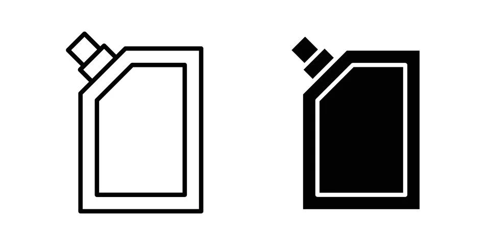 Doy set, collection of vector iconspouch icon set, collection of vector icons Illustrazione stock