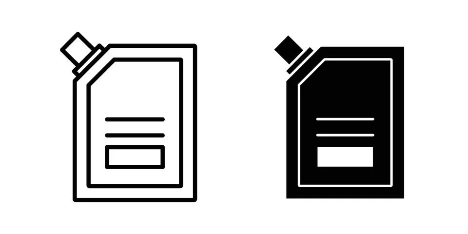 Doy set. Vector EPS 10pouch icon set. Vector EPS 10 Illustrazione stock