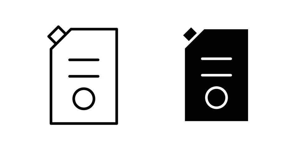 Doy vector template set in blackpouch icon vector template set in black Illustrazione stock