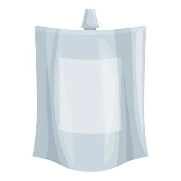 Doypack pouch packaging with blank label and spout cap for liquid product Stock Illustration